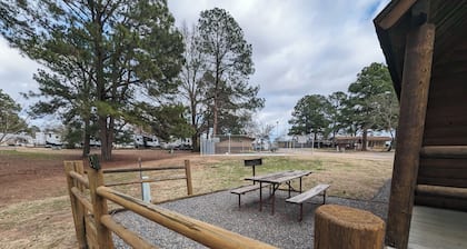 Escape to Texarkana's Log Cabin with All the Comforts!
