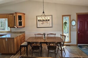 Dining - Lonely Bay Beach House - stunning private sand beach, modern home *30 day min* (Spring Bay)