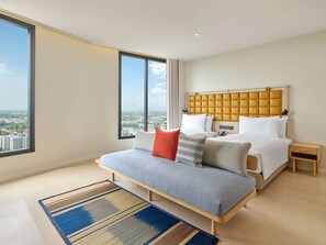 Basic Studio, 2 Twin Beds | Living area | 55-inch LED TV with satellite channels - Hilton Garden Inn Rayong (Rayong)