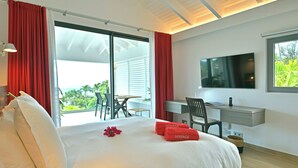 2 bedrooms, iron/ironing board, WiFi (free), bed sheets - Villa Voyage | Ocean View - Located in  Tropical Colombier with Private Pool (Colombier)