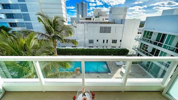 Estúdio júnior, para não fumantes, vista para a cidade | Terraço/pátio