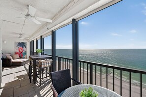 Outdoor dining - Ocean Sands Premier Condo, Beach Front! (Madeira Beach)