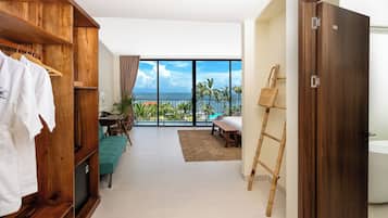 Habitación Deluxe doble, 1 cama de matrimonio grande, vistas al mar (Seaside One Bed Room) | 1 dormitorio, ropa de cama de alta calidad, colchones viscoelásticos
