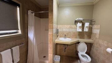 Standard Double Room, Courtyard View | Bathroom | Free toiletries, hair dryer