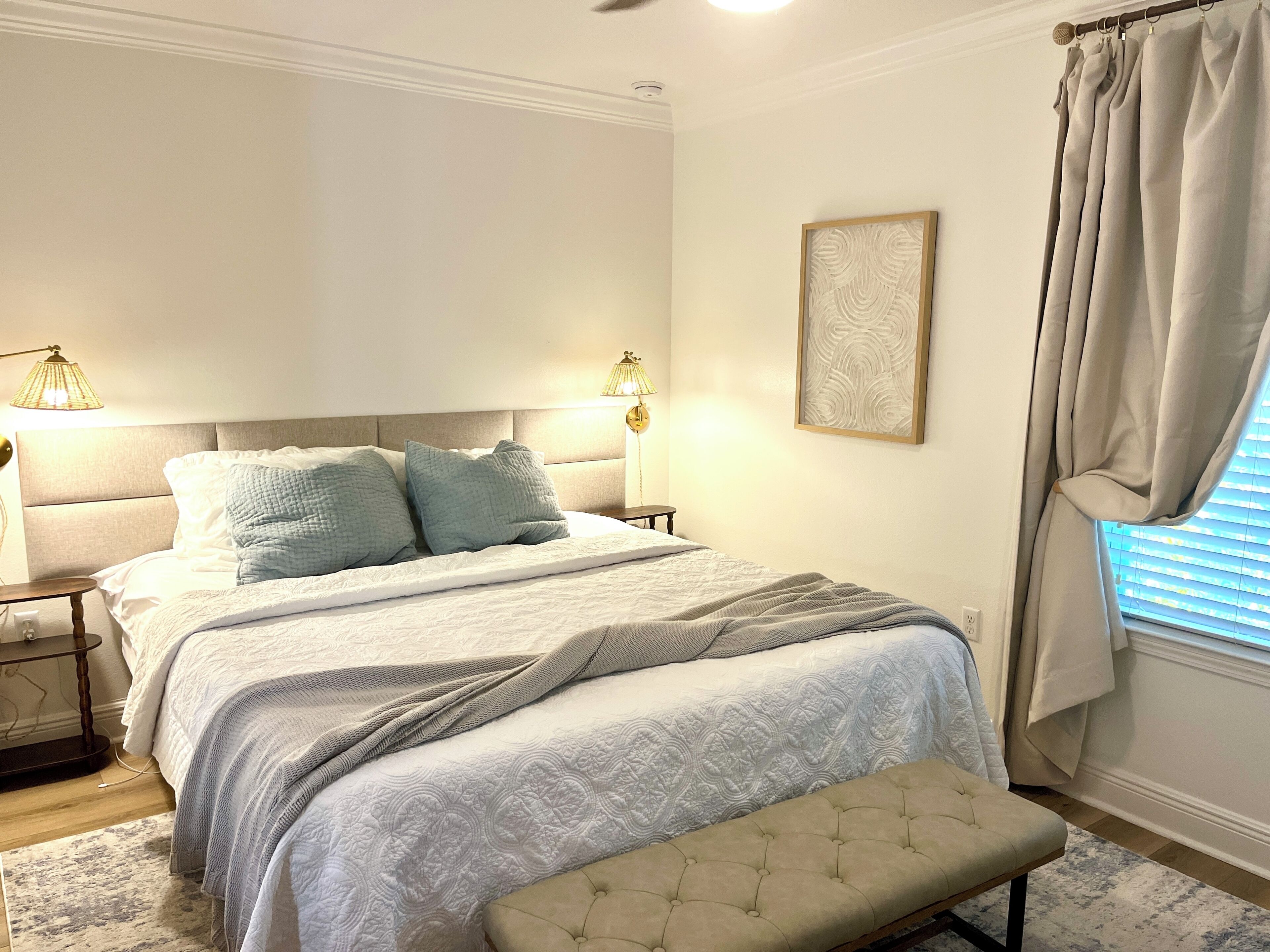 3 bedrooms, iron/ironing board, travel cot, free WiFi