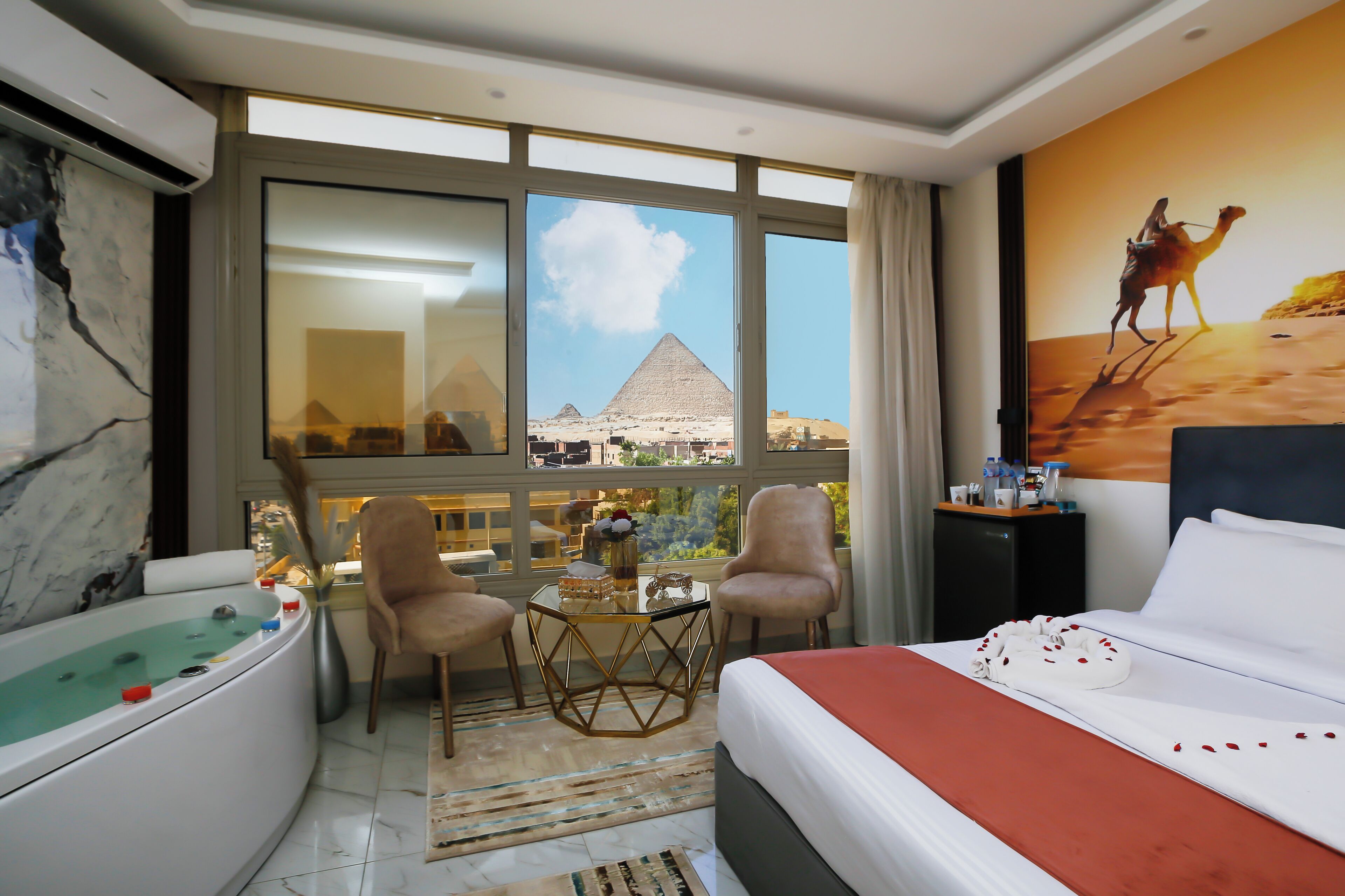 Luxury Double Room, Mountain View | Hypo-allergenic bedding, down duvets, Select Comfort beds, minibar