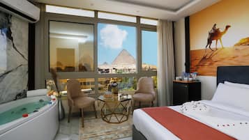 Luxury Double Room, Mountain View | Hypo-allergenic bedding, down duvets, Select Comfort beds, minibar