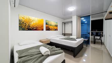 Desk, laptop workspace, free WiFi