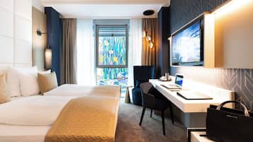 Egyptian cotton sheets, premium bedding, down duvets, memory-foam beds