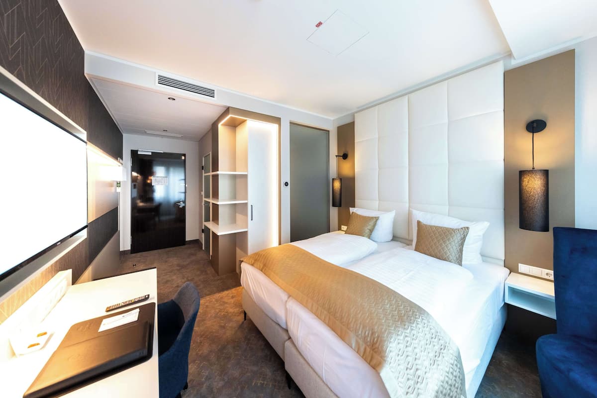 Egyptian cotton sheets, premium bedding, down duvets, memory-foam beds