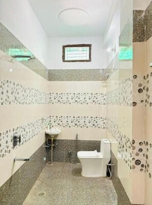 Towels, soap, toilet paper