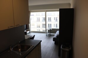 Interior - Nice studio with lateral sea view right at the beach (Koksijde)