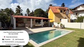 Villa | Pool - Cassa em Cond beira-mar-4qts-SH088B (Tamandaré)
