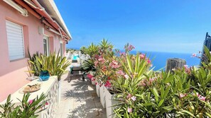 Terrace/patio - Grand Penthouse Dernier Étage Face Tour Odeon vue Panoramique mer et Monaco (Beausoleil)