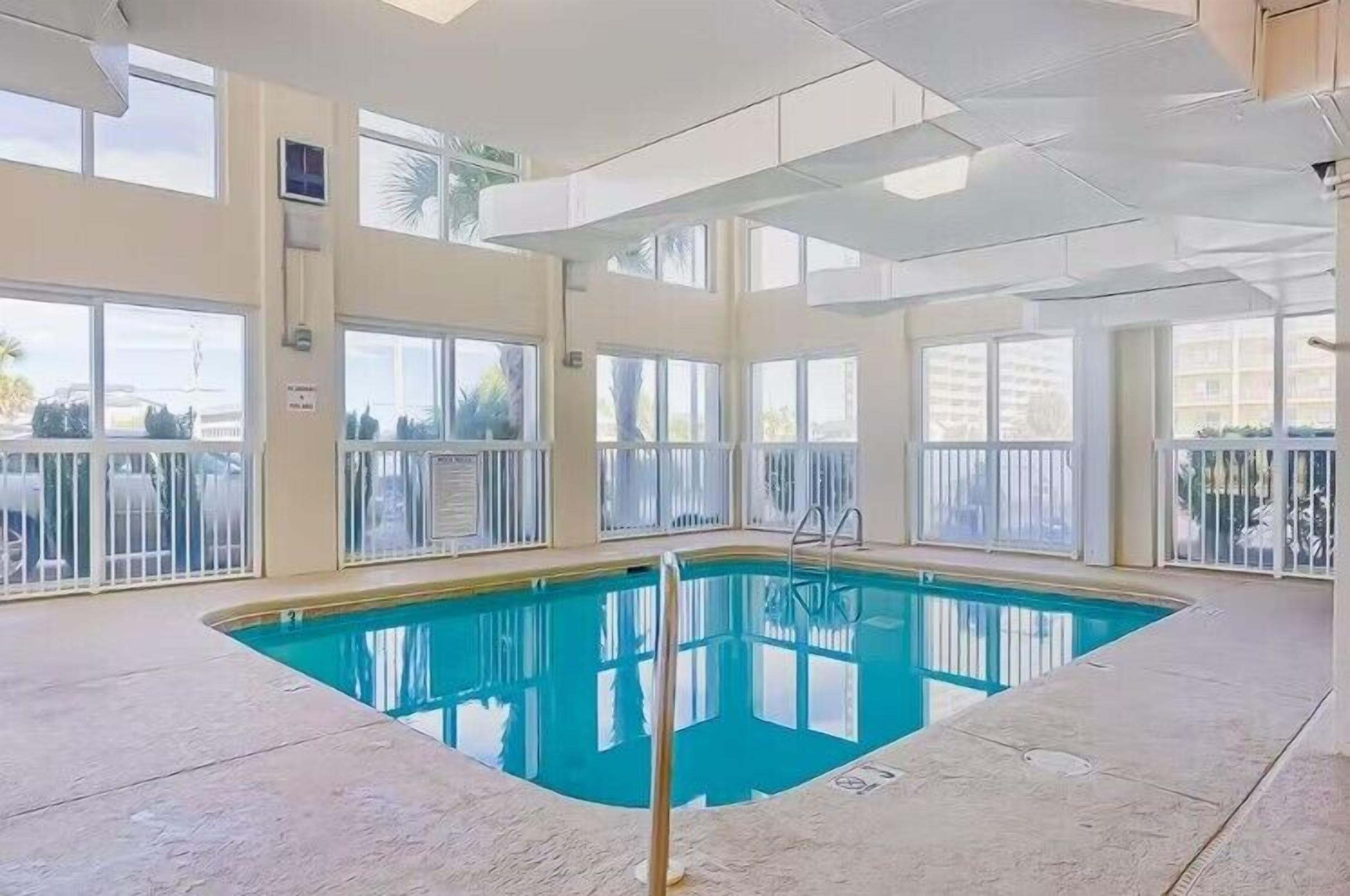 Indoor pool, a heated pool