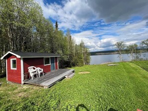 Terrace/patio - Liten Mysig Stuga Nära Intill sjö (Strömsund)