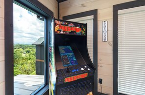 Game room - New! Waterpark resort open, 1 mile to parkway w views, pool, movie rm, & more! (Sevierville)