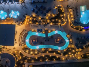 Indoor pool, a heated pool - New! Waterpark resort open, 1 mile to parkway w views, pool, movie rm, & more! (Sevierville)
