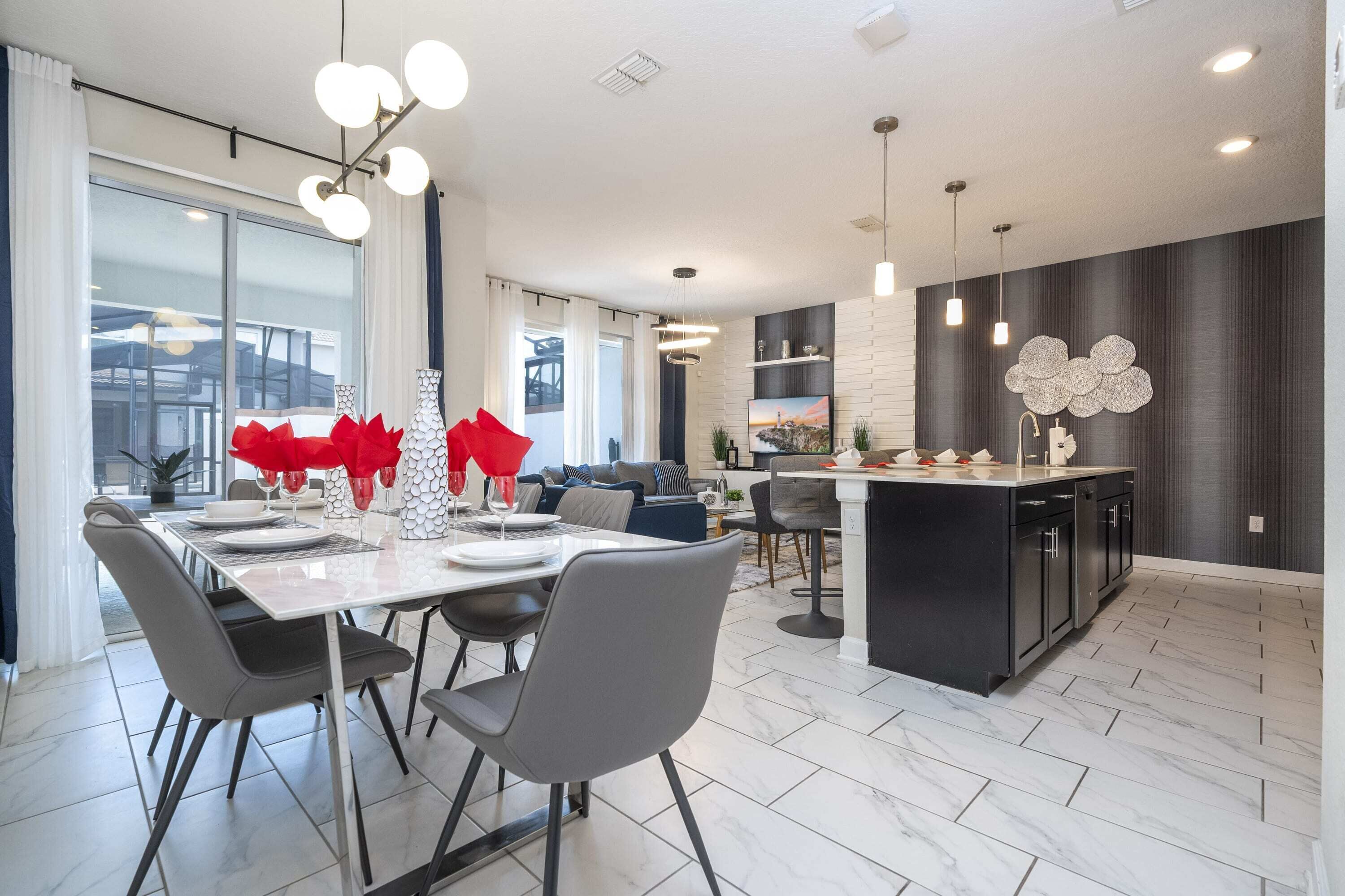 舒适联排别墅 | 起居区 | 电视、乒乓球、影片库、立体声音响