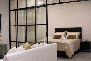 1 bedroom, iron/ironing board, free WiFi, bed sheets - Vizion Juncal exclusivo departamento para dos personas y huésped menor adicional (Buenos Aires)