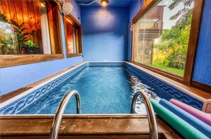 Indoor pool, a heated pool