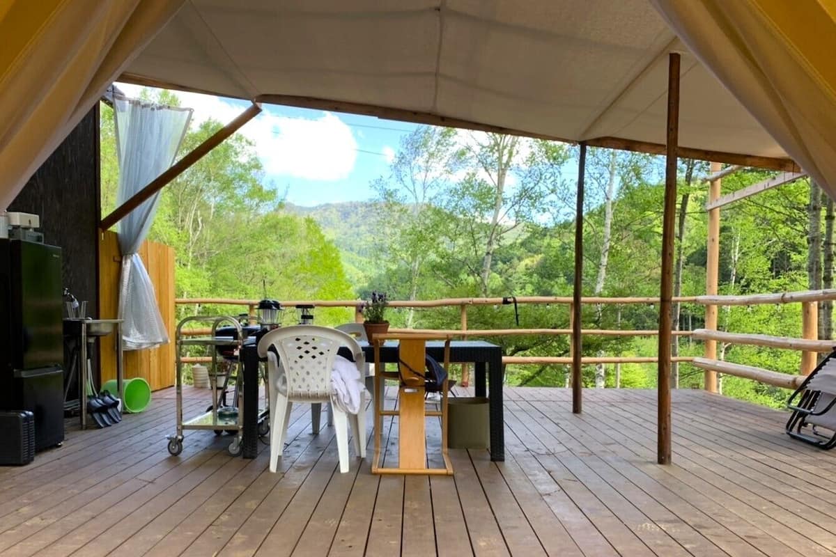 Comfort Çadır, Balkon, Dağ Manzaralı (Type C) | Teras/veranda