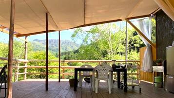 Comfort Tent, Balcony, Mountain View (Type A) | Terrace/patio