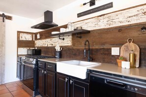 Microwave, oven, stovetop, dishwasher