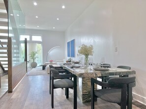 Luxury Villa, City View | Dining room - The Josephine Villa by Luxe PGH (Pittsburgh)