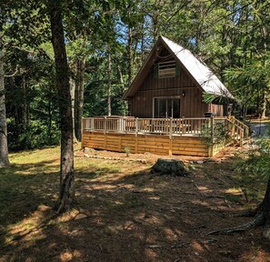 Exterior - HOT TUB! Nature Delight! 2 Acre Cabin Hot Tub- Creek & Dog Friendly Fast WIFI! (Hillsville)