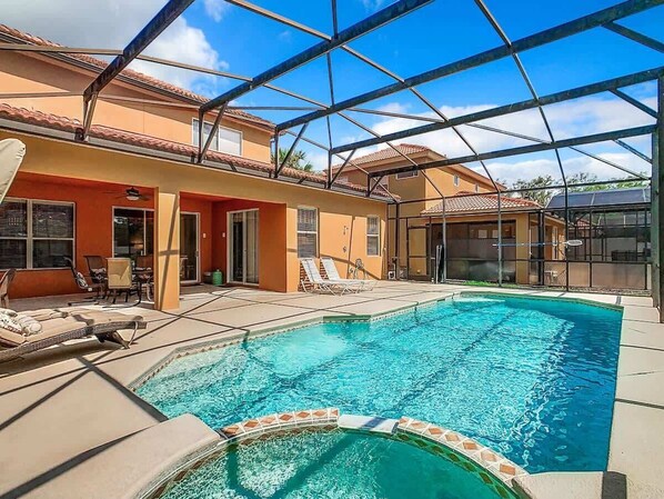 A heated pool