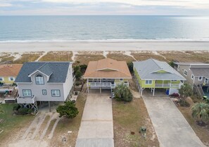 Exterior - Hobbs Realty - “Sugar 'n Spice” | 5BR Oceanfront Home for a Sweet & Memorable Vacation (Holden Beach)