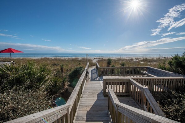 Property grounds - Hobbs Realty - Oceanfront with Mutilple Covered Decks and Stunning Views (Holden Beach)