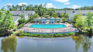 Outdoor pool - Beach Bliss & Boating Fun: Minutes from the Sand & Water! (St. Simons Island)