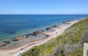 Vlak bij het strand, vissen