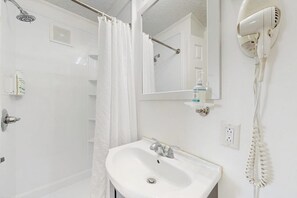 Hair dryer, towels