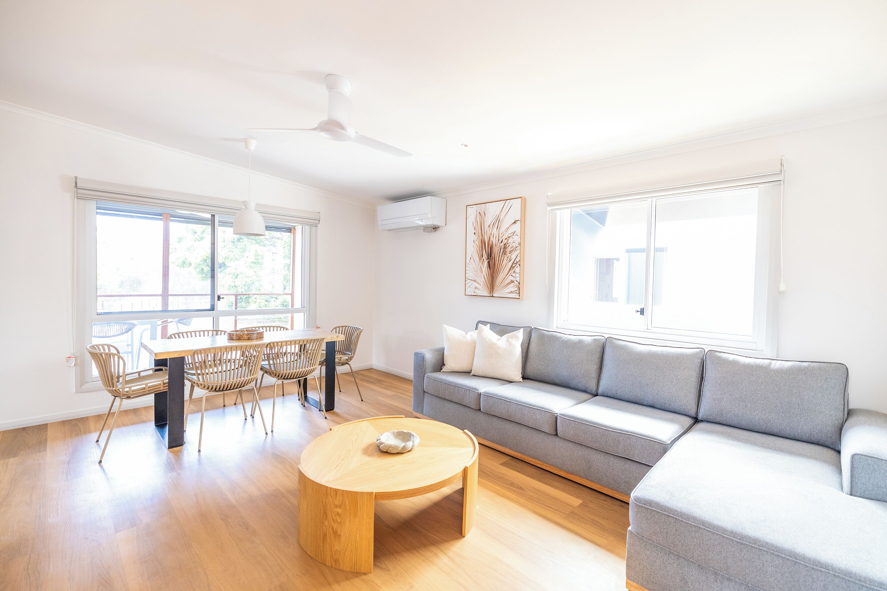 Cabane Standard, 3 chambres, accessible aux personnes à mobilité réduite | Coin séjour