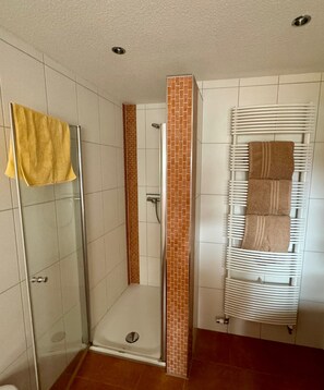 Ducha, artículos de tocador gratuitos, secador de pelo, toallas