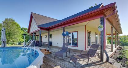 Neosho Home on 90 Acres w/ Private Pool & Fire Pit