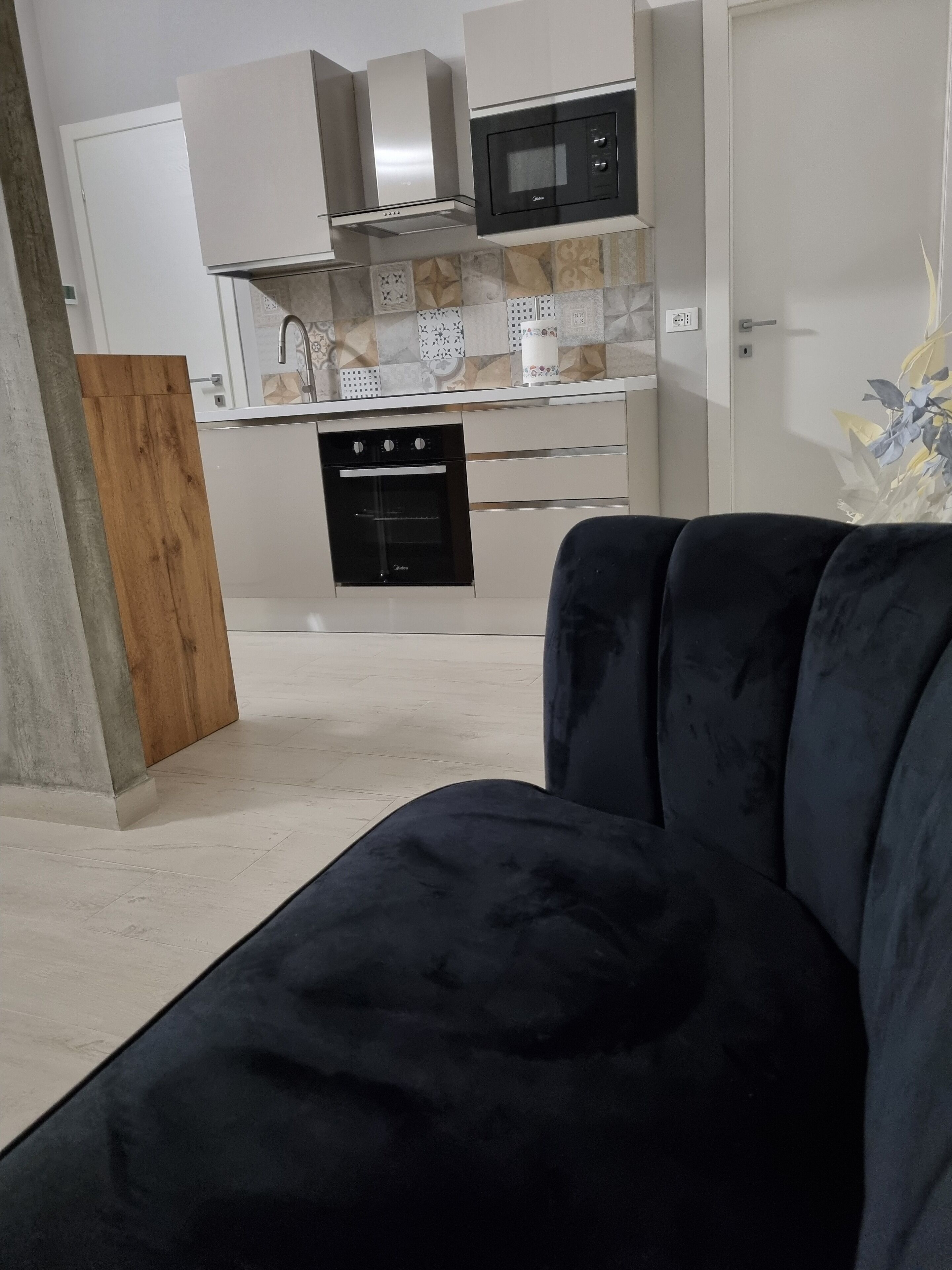 Fridge, microwave, oven, cookware/dishes/utensils