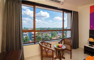 In-room safe, desk, laptop workspace, blackout drapes