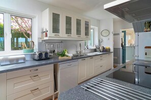 Fridge, microwave, oven, dishwasher - Dolawel, Newport - Six Bedroom Cottage, Sleeps 10 (Newport)