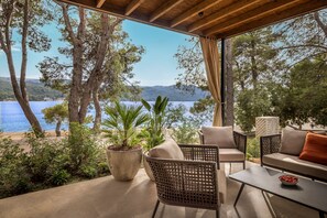 Superior-villa - delvis havudsigt | Terrasse/gårdhave