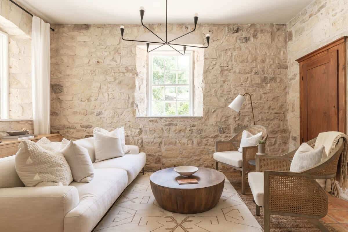 Fernseher, Kamin, Arbeitsbereiche