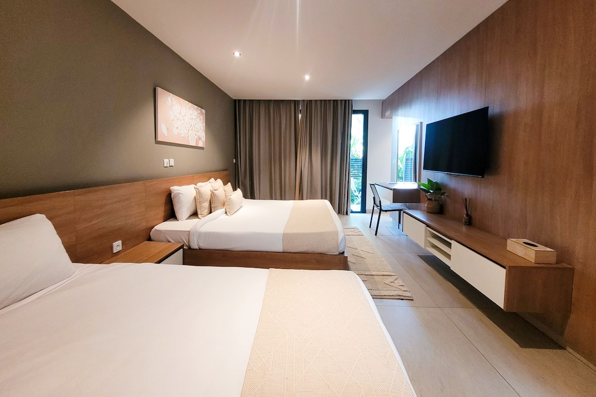 Zweibettzimmer | Bettwäsche aus ägyptischer Baumwolle, hochwertige Bettwaren