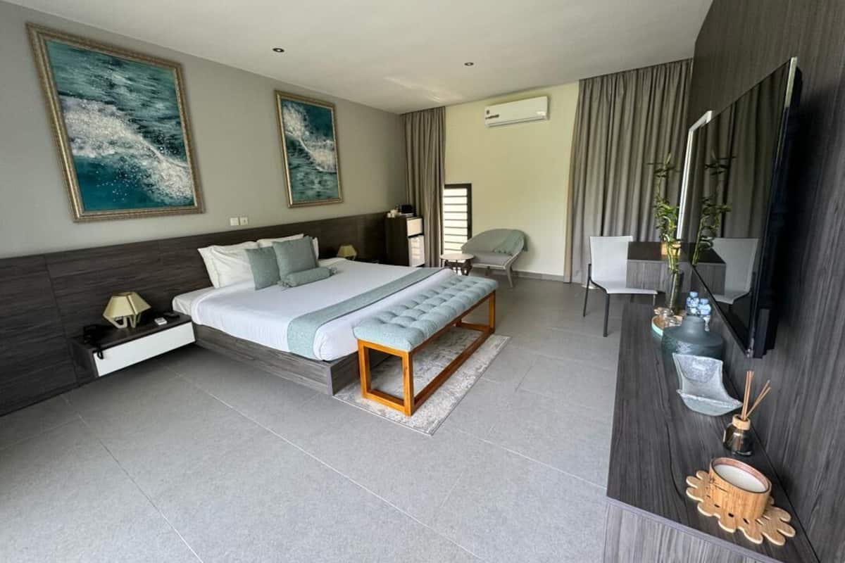 1 bedroom, Egyptian cotton sheets, premium bedding