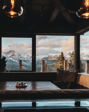 Deluxe Apartment, Balcony, Mountain View | Living area | TV - Chalet G12 - Luxury Apartments Seefeld (Reith bei Seefeld)