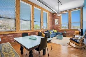 Smart TV, DVD player, table football, books - The Sunrise Loft at Central Lofts | Heated Pool | Hot Tub | In-house Theater (South Haven)