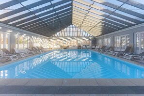 Indoor pool, a heated pool