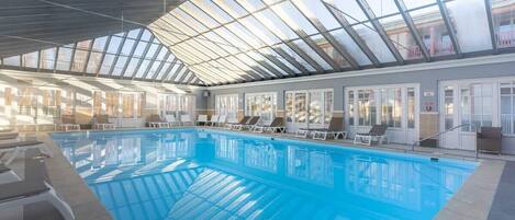 Indoor pool, a heated pool